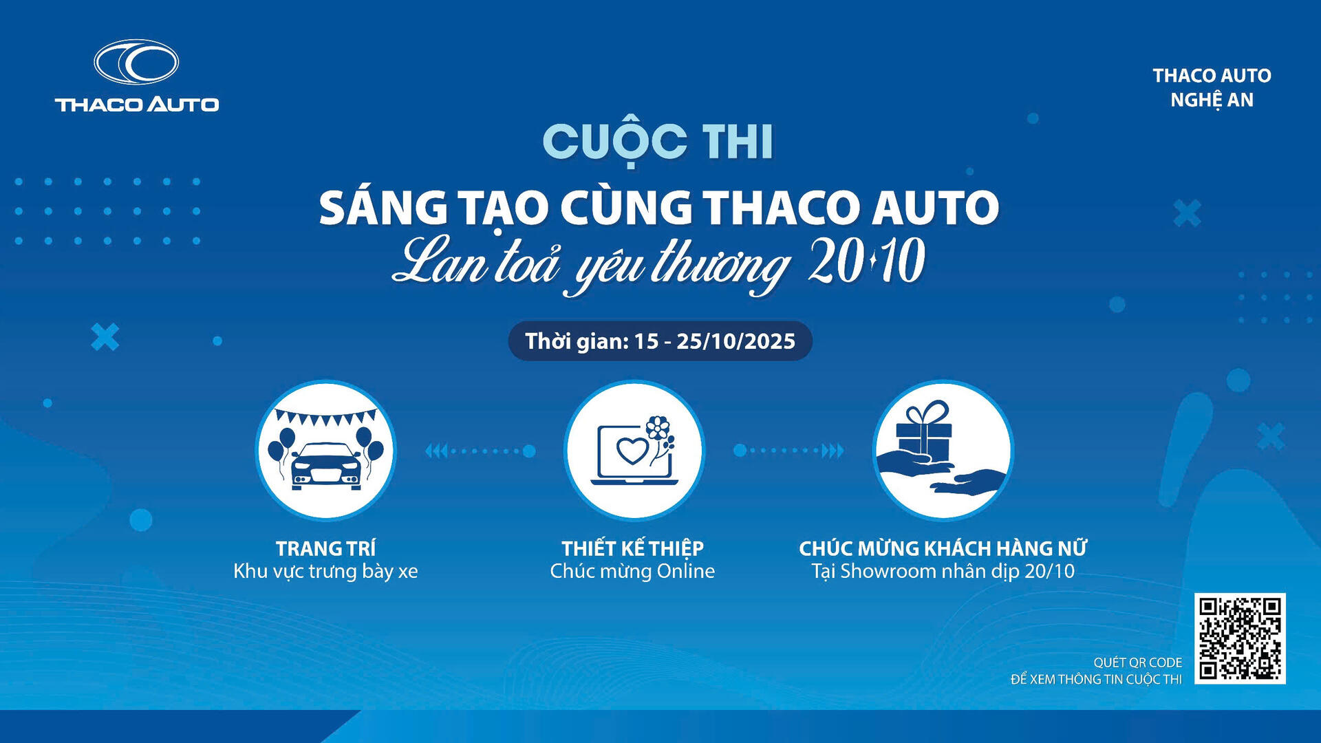 THACO AUTO NGHỆ AN PHÁT ĐỘNG CUỘC THI “SÁNG TẠO CÙNG THACO AUTO – LAN TỎA YÊU THƯƠNG 20/10”