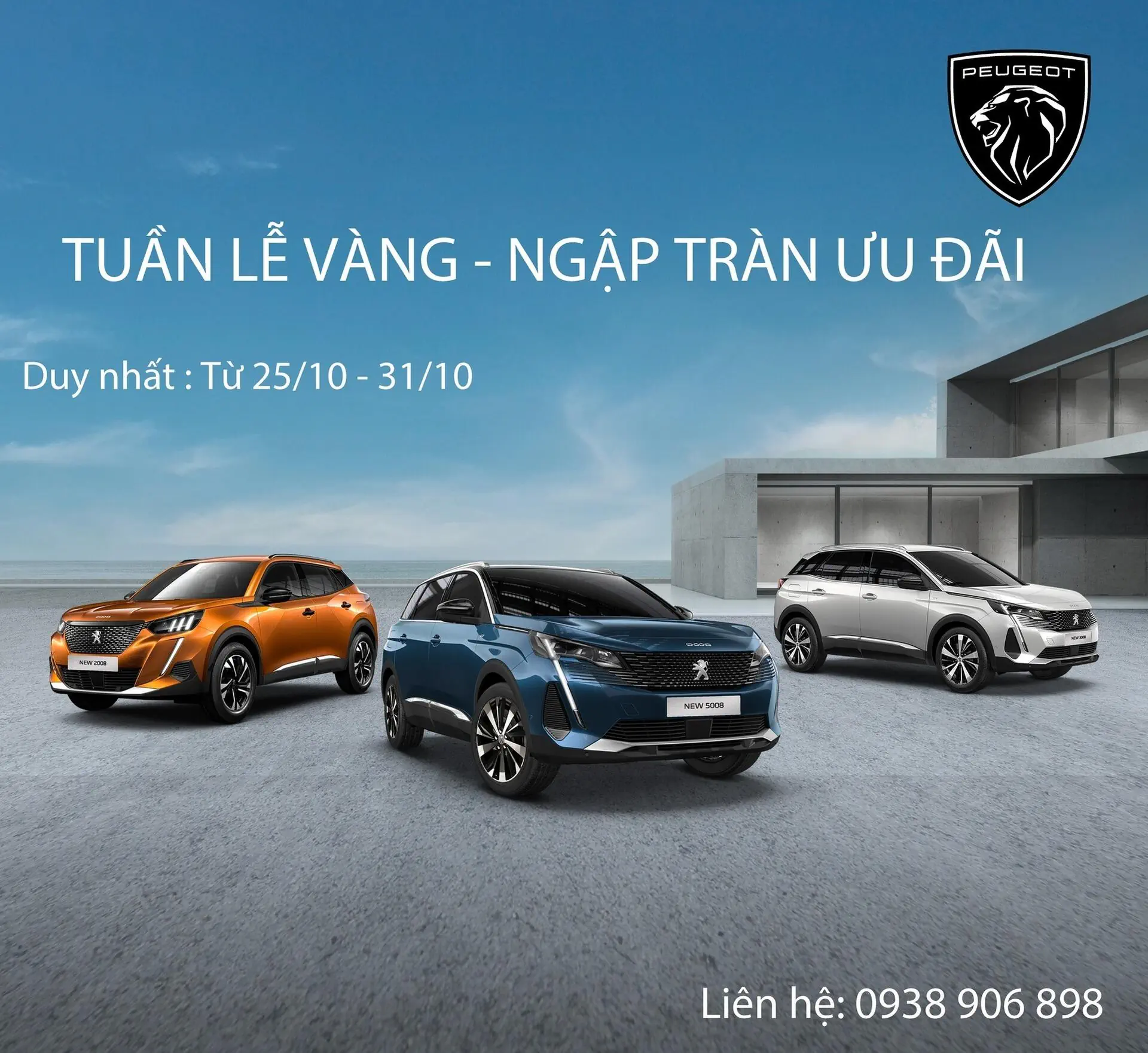 TUẦN LỄ VÀNG - ƯU ĐÃI ĐẶC BIỆT TỪ PEUGEOT NGHỆ AN