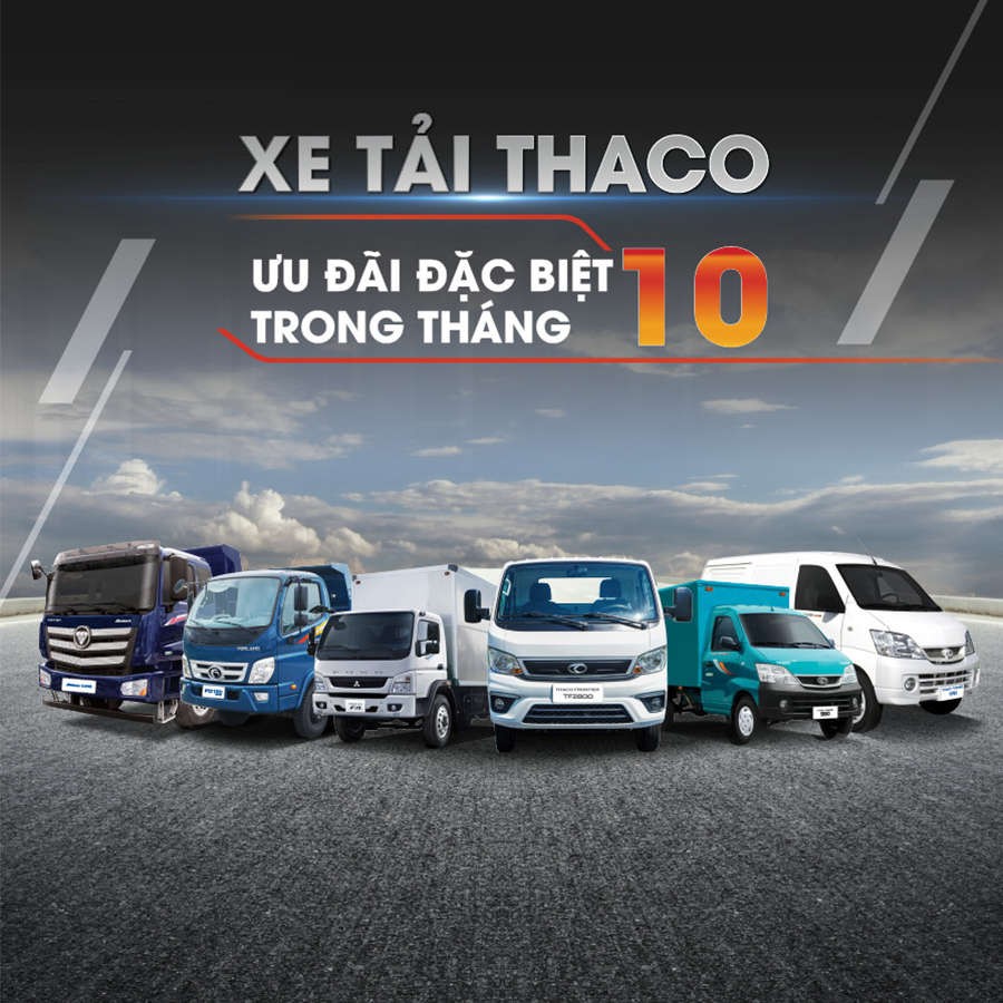 ƯU ĐÃI KHỦNG THÁNG 10 CÙNG THACO TẢI BUS NGHỆ AN